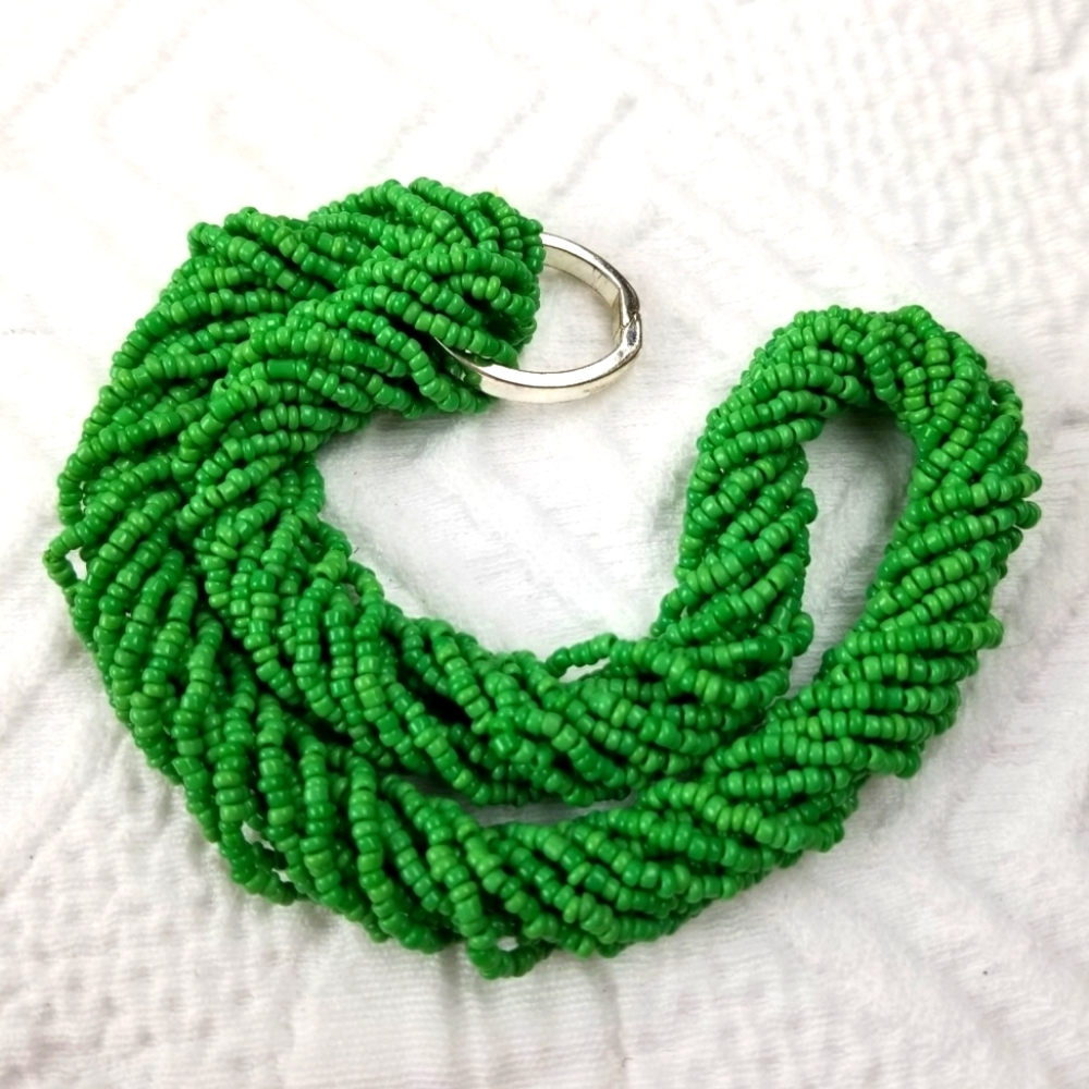 Vintage Small bead 7 strand Necklace